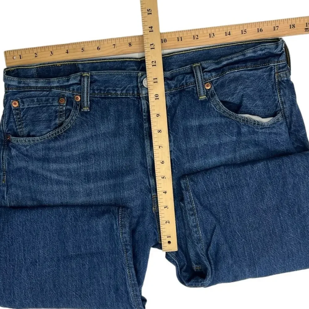 LEVI'S JEANS 501 Straight Leg Denim Blue Jeans SZ 36 x 36